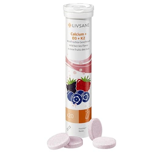 LIVSANE Kalcium D3 K2 pezsgőtabletta 20 db
