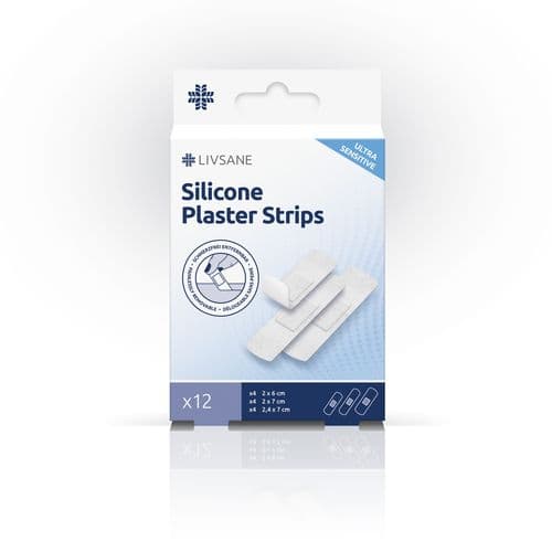 LIVSANE Ultra Sensitive Szilikon sebtapasz 12 db