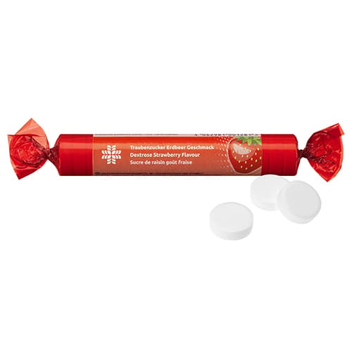 LIVSANE C-vitamin rágótabletta szőlőcukorral Eper ízű 17 db