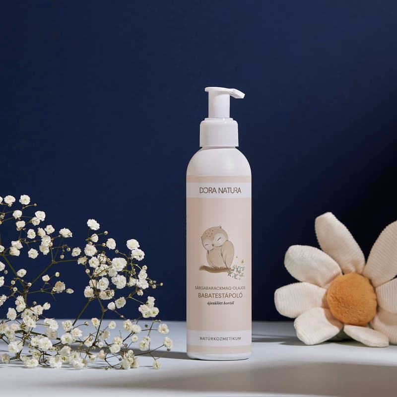Peach seed oil baby body lotion