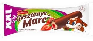 Maroni Gesztenye Marci XXL
Chestnut Bar with Strawberry Filling