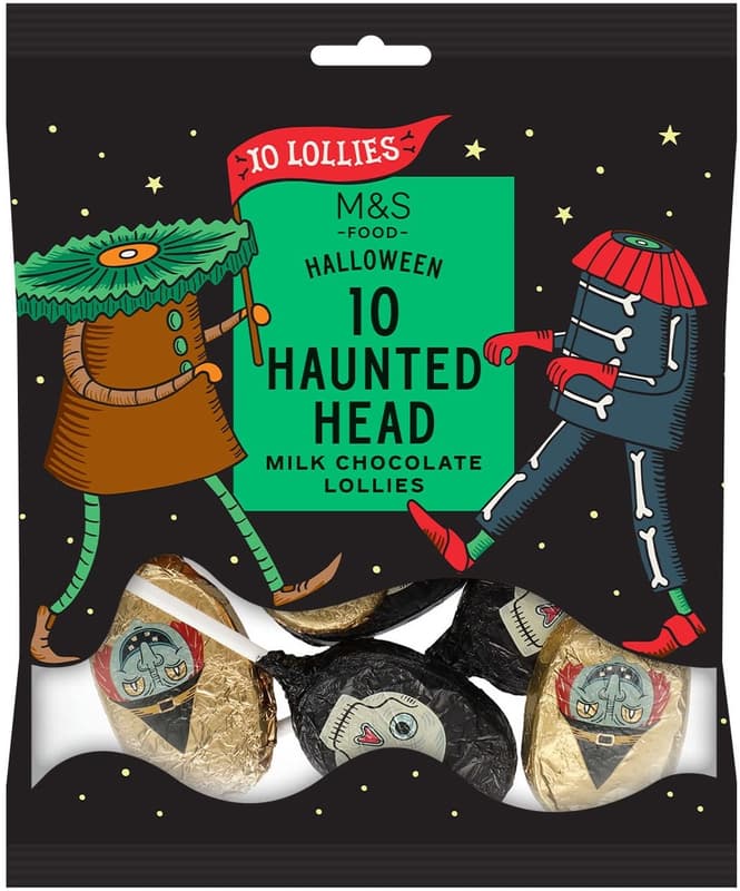 Marks & Spencer Halloween tejcsokoládé nyalókák