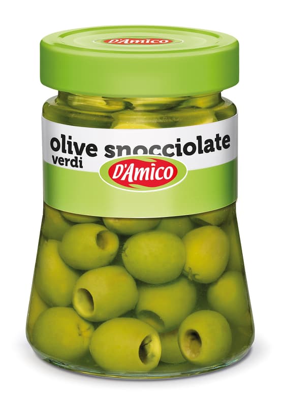 D'amico Zöld magozott olívabogyó üvegben (290 g)