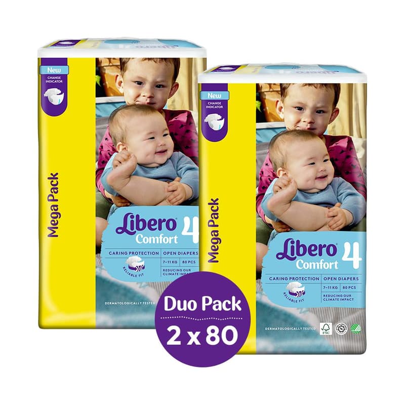Libero Comfort Mega Duo Pack pelenka 7-11 kg (4-es méret)