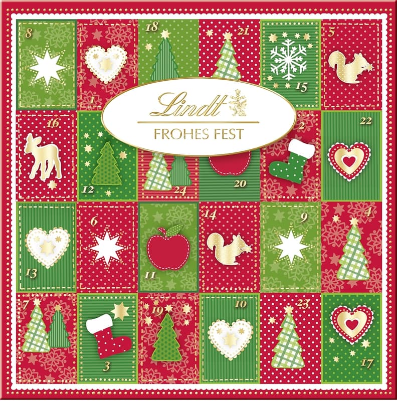 Lindt Édes Karácsony adventi kalendárium