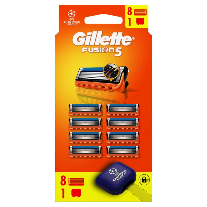 Gillette Fusion5 Razor Refills For Men, 8 Razor Blade Refills