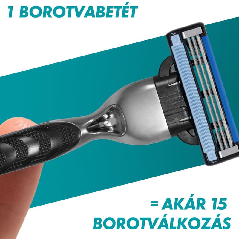Gillette Mach3 Razor Refills for Men, 8 Razor Blade Refills