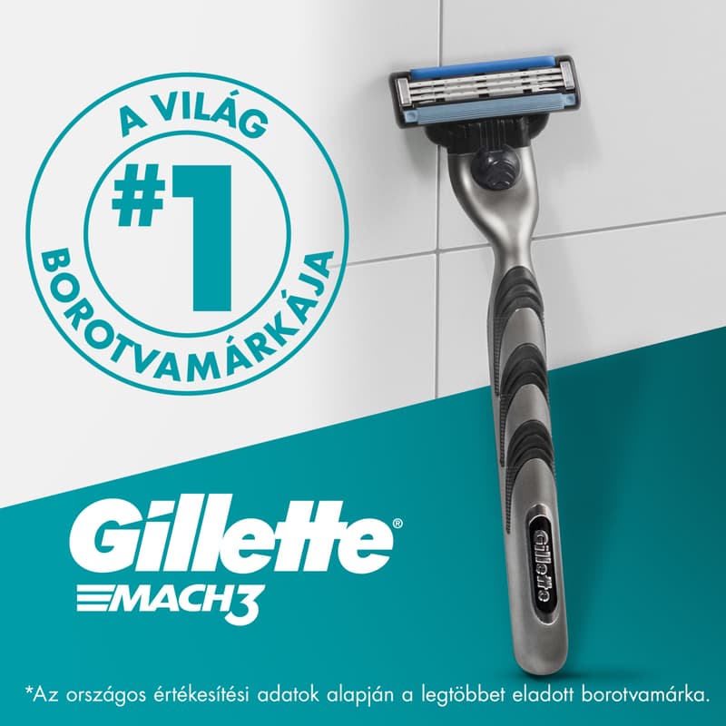 Gillette Mach3 Razor Refills for Men, 8 Razor Blade Refills