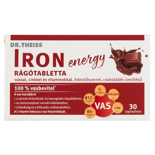 Dr.Theiss Iron Energy chewable tablets chocolate 30 pcs