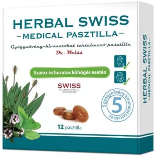 Herbal Swiss Medical pasztilla 12 db