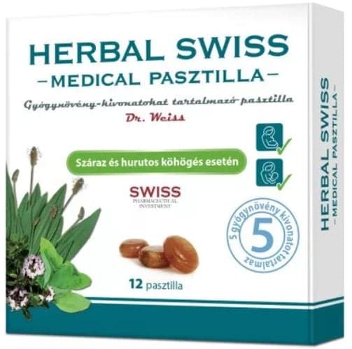 Herbal Swiss Medical pasztilla 12 db