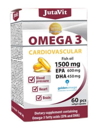 JutaVit Omega 3 Cardiovascular 1500mg capsules 60 pcs
