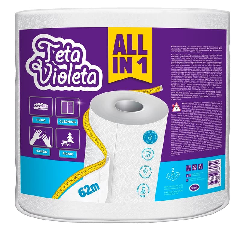 Violeta MAXI all in 1 1/1, 2 ply 250 sheets