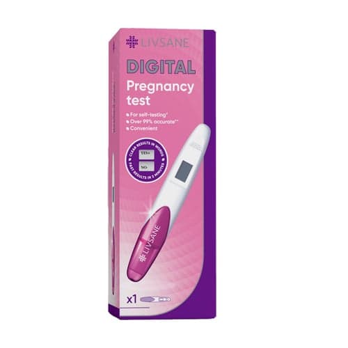 LIVSANE Digitális Terhességi teszt 1 db - közeli lejáratú termék