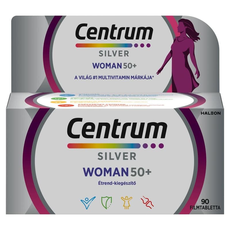 Centrum Silver Woman 50+ multivitamin filmtabletta nőknek 90 db