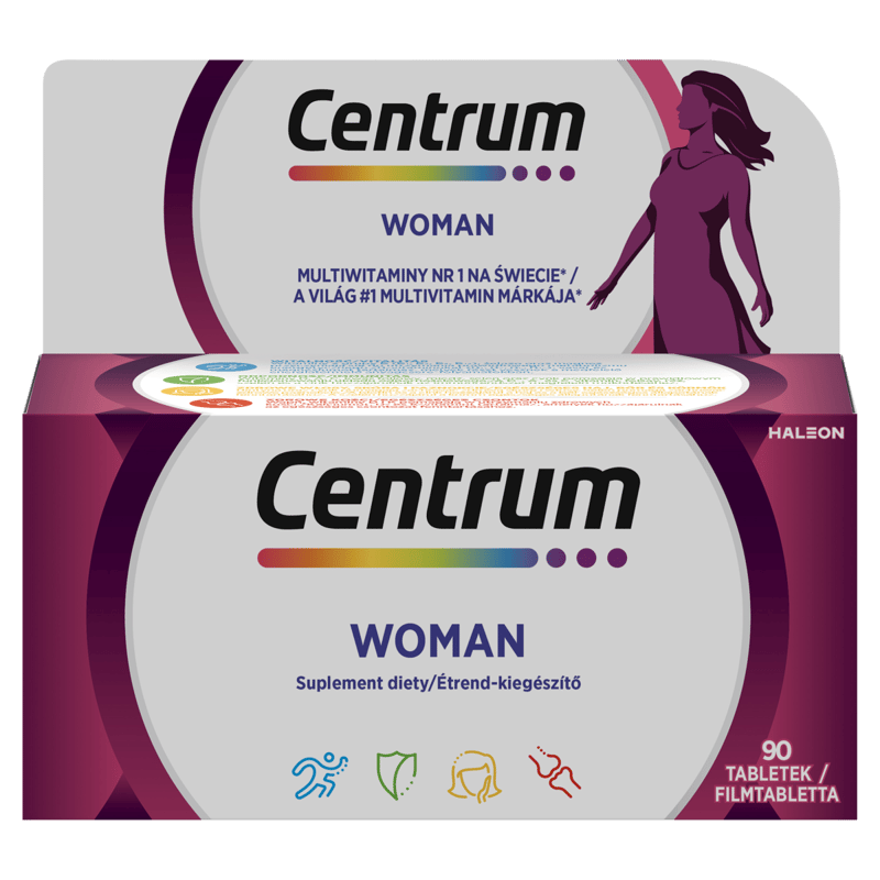 Centrum Woman multivitamin filmtabletta nőknek 90 db