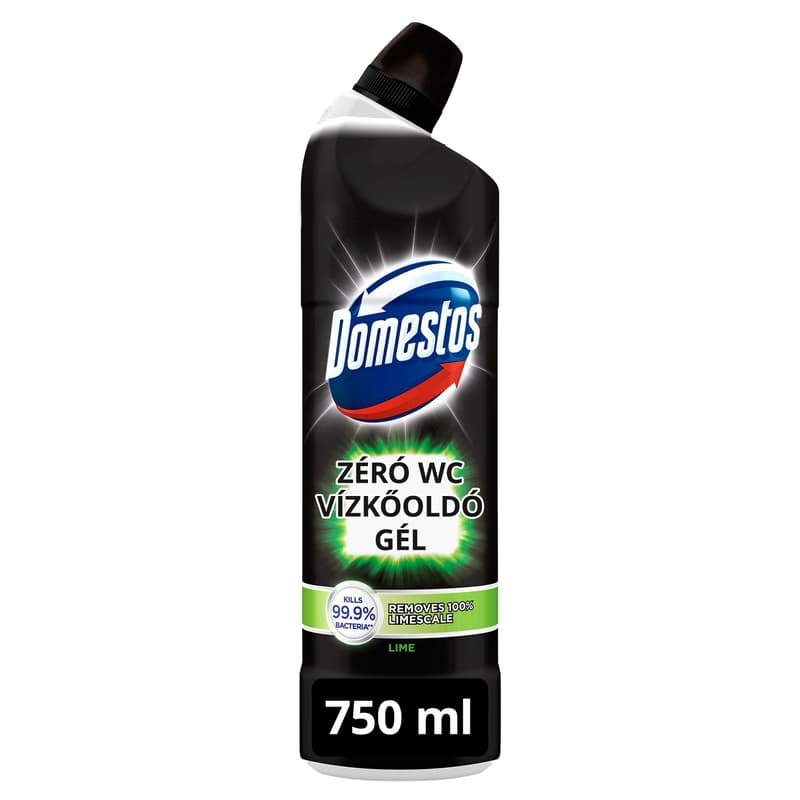 Domestos Zéró Lime WC vízkőoldó gél fertőtlenítő hatással, 750ml