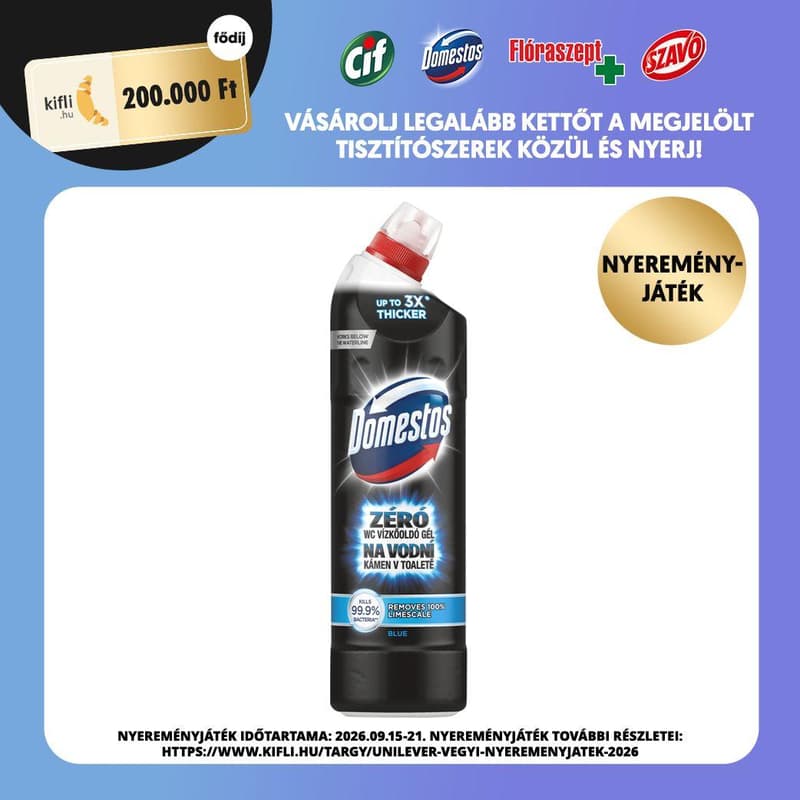 Domestos Zero Blue WC descaling gel