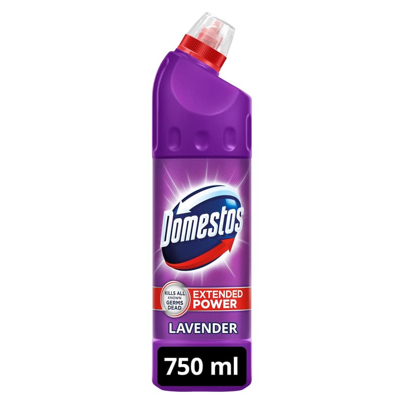 Domestos Extended Power Lavender liquid cleaner with disinfectant effect