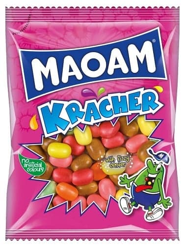 MAOAM Kracher, 70g Fruit and Cola Flavoured Melting Chewy Dragées with Fizzy Center