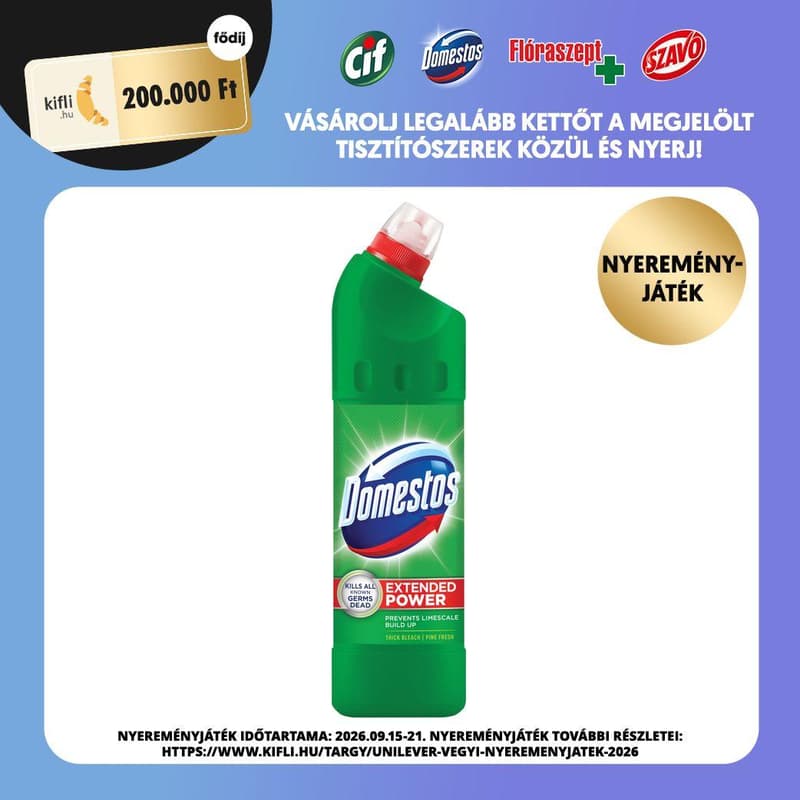 Domestos Extended Power disinfectant liquid cleaner Pine Fresh