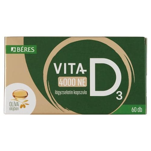 Béres Vita-D3 4000NE lágyzselatin kapszula 60 db