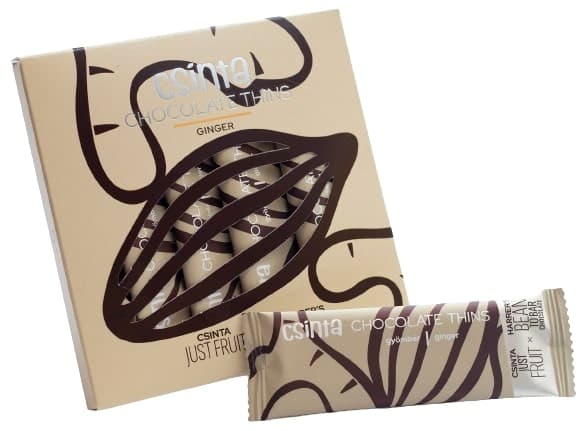 Csinta Chocolate Thins Gyömbéres csokoládé szeletek (5db-os)