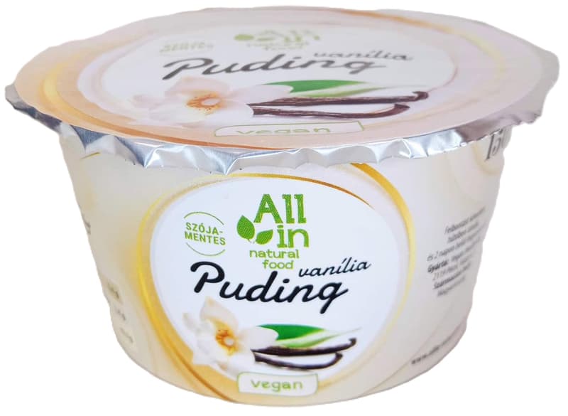 All in Natural Food Vanilla Pudding