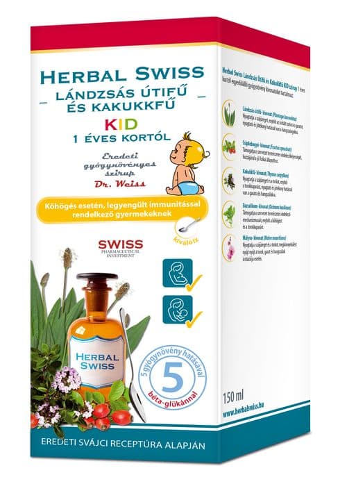 Herbal Swiss Kid Medical szirup 1 éves kortól 150ml