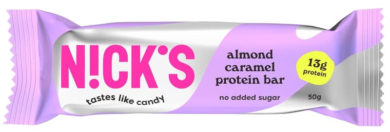 Protein bar almond caramel