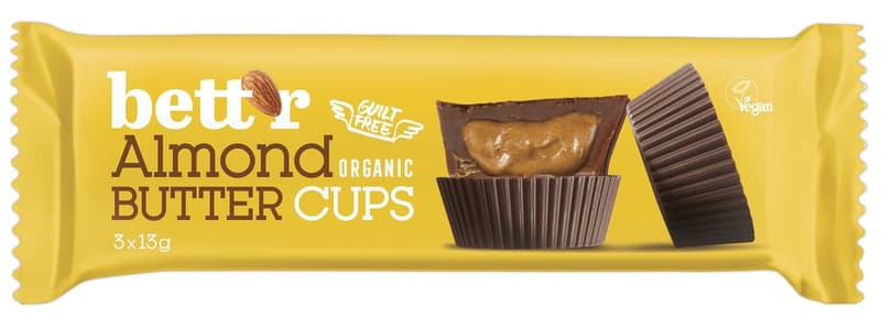 Bett'r Bio almond butter cups