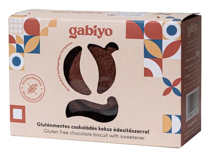 Gabiyo Gluten free dark-chocolate biscuit with sweetener