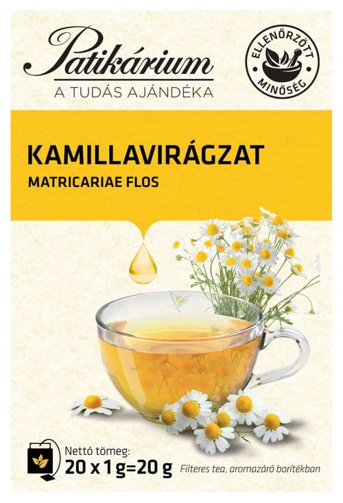 Patikárium Kamillavirág tea filteres 20 db