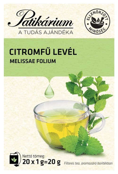 Patikárium Citromfűlevél tea filteres 20 db