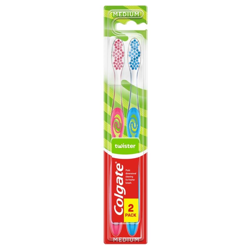 Colgate Fogkefe Twister Medium Duo