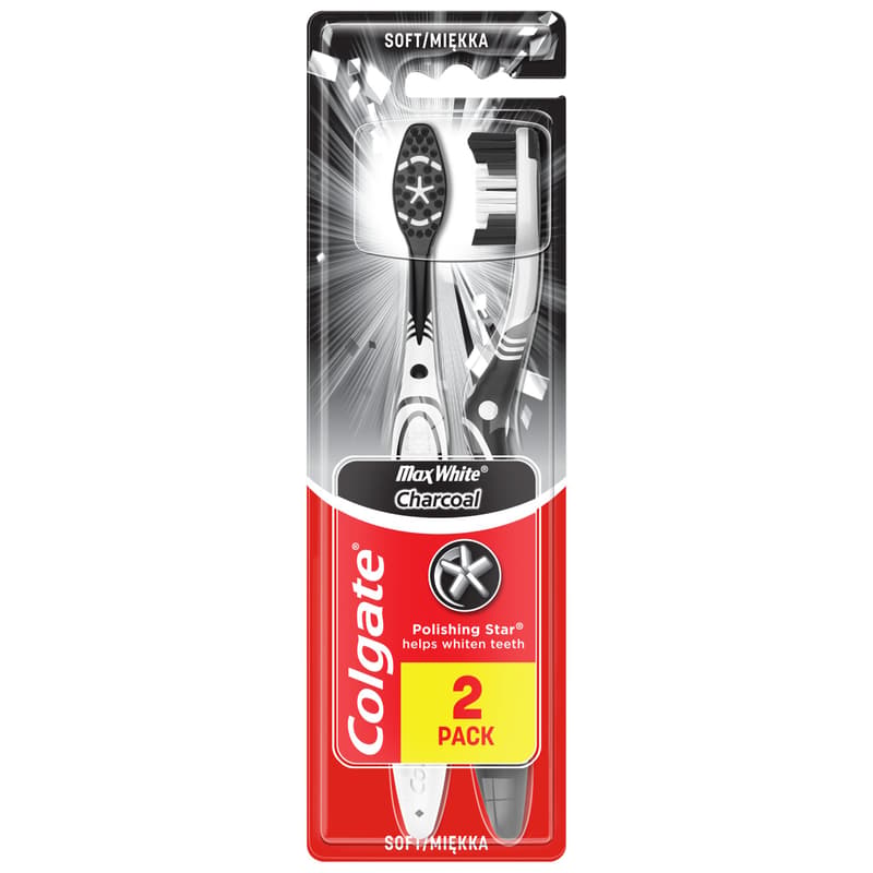 Colgate Fogkefe Max White Charcoal Duo