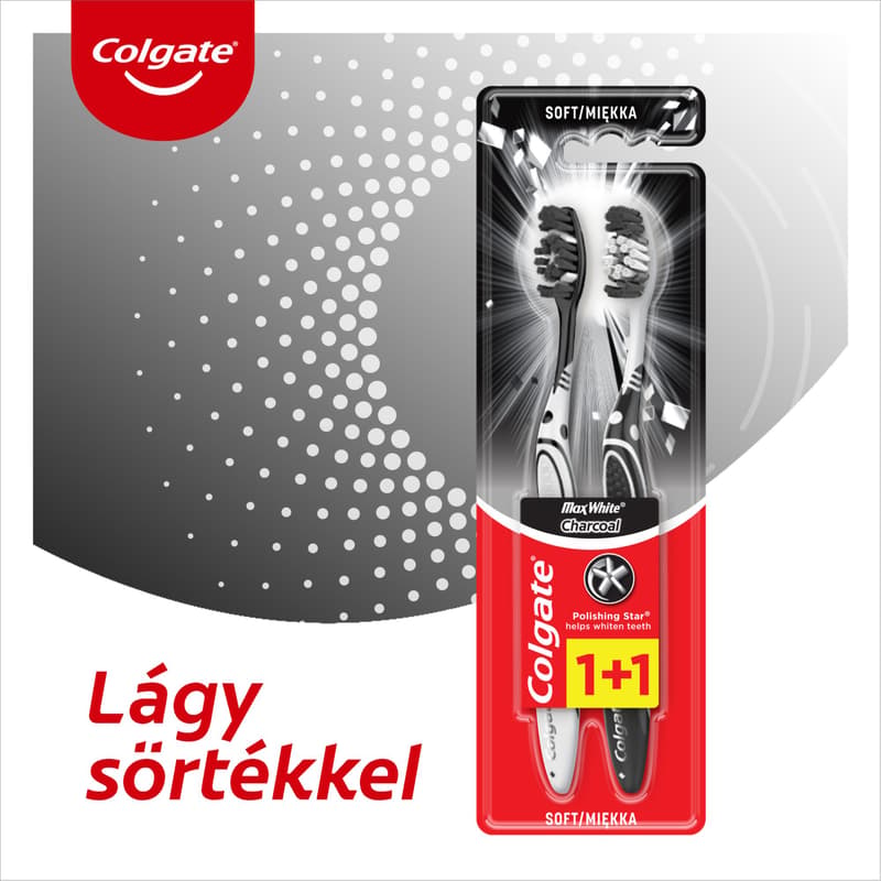 Colgate Fogkefe Max White Charcoal Duo