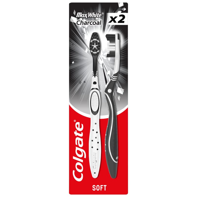 Colgate Fogkefe Max White Charcoal Duo
