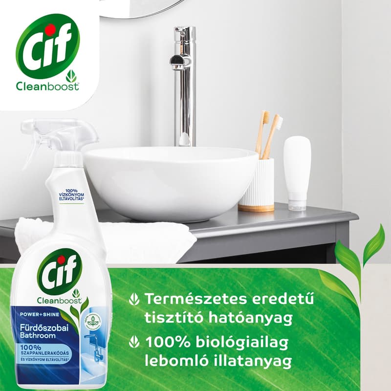 Cif Power & Shine bathroom cleaning spray