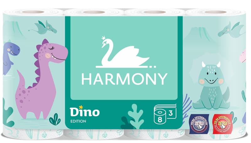 Toilet paper Harmony DINO 8 3ply