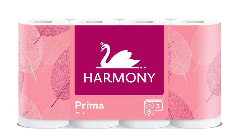 Toilet paper Harmony PRIMA 8 3ply