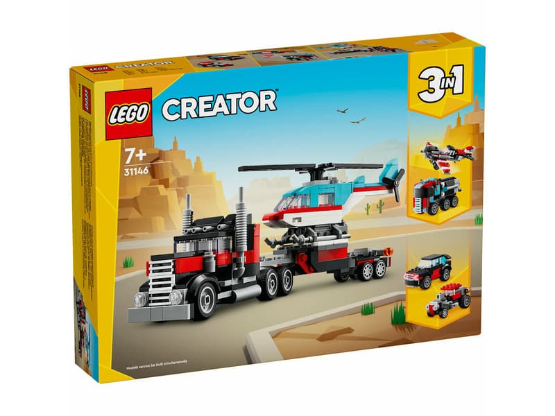 LEGO Creator Platós teherautó és helikopter