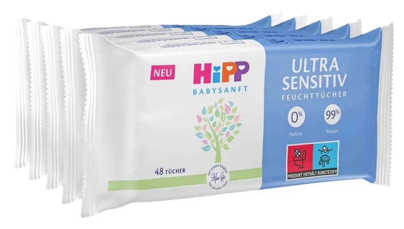 Wet Wipes Ultra sensitiv 5x48