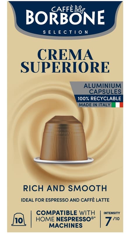 Caffe Borbone SUPERIOR NESPRESSO COMPATIBLE ALLUMINIUM CAPSULES