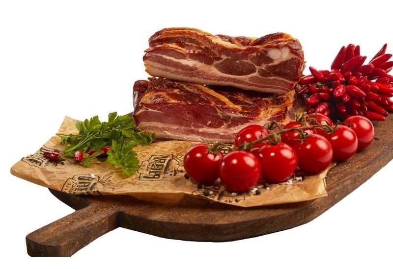 Breier Farm's Smoked Ribbed Kolozsvári Bacon