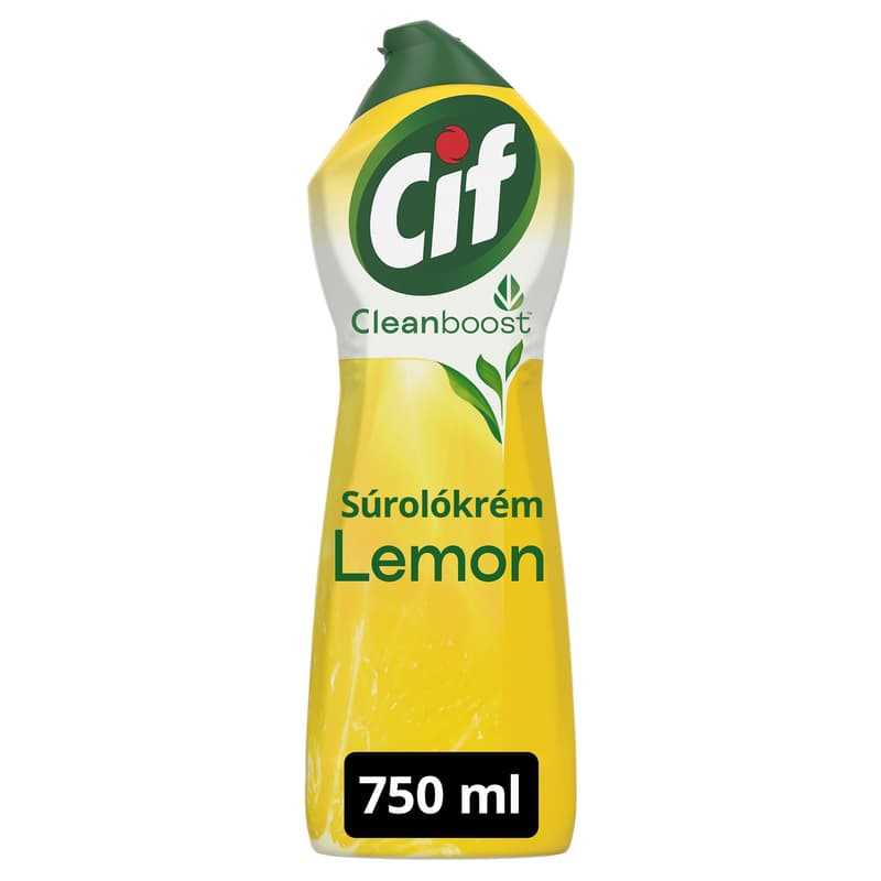 CIF Cleanboost scrubbing cream, for stubborn dirt, Lemon