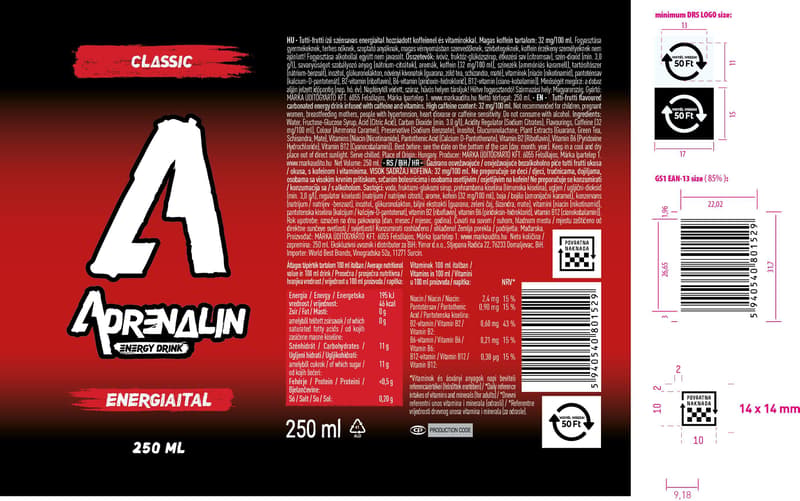 Adrenalin Original E-tal