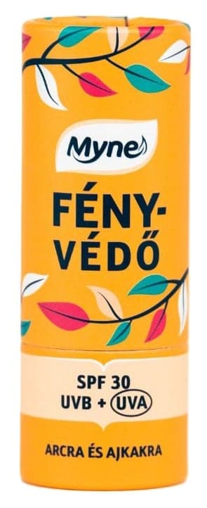 Myne Fényvédő Arckrém és Ajakápoló Stift Málnamagolajjal - SPF 30