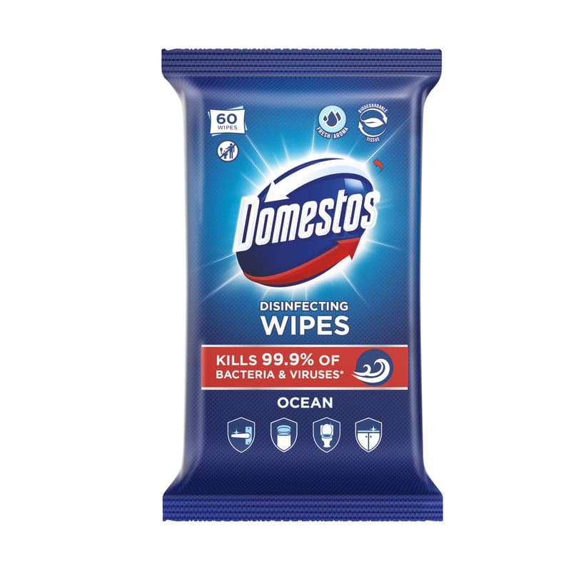 DOMESTOS hygienic wipes, Ocean