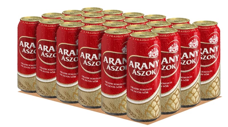 Arany Ászok világos sör 4,3% 24 doboz